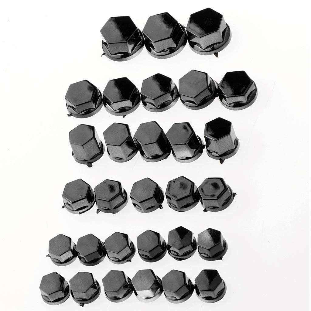 30PCS Bouchons Vis Moto Bleu - Cache Vis Écrou Boulon Décoratif Pour Moto