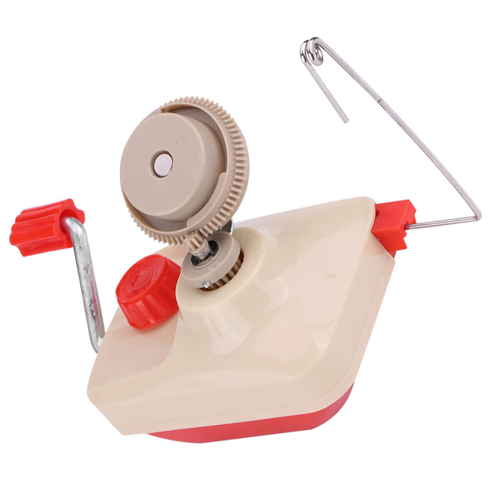 Efficient Hand Operated Knitting Yarn Winder for Fiber Wool Thread Ball with Sturdy Plastic and Metal Construction for Household Use
