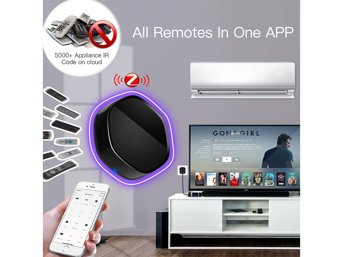 Multi Funzioni Gateway ZigBee, 4 in 1 WiFI 2.4G + ZigBee 3.0 + Bluetooth BLE Mesh + IR, APP Tuya e Smart Life, Compatible con Amazon Alexa