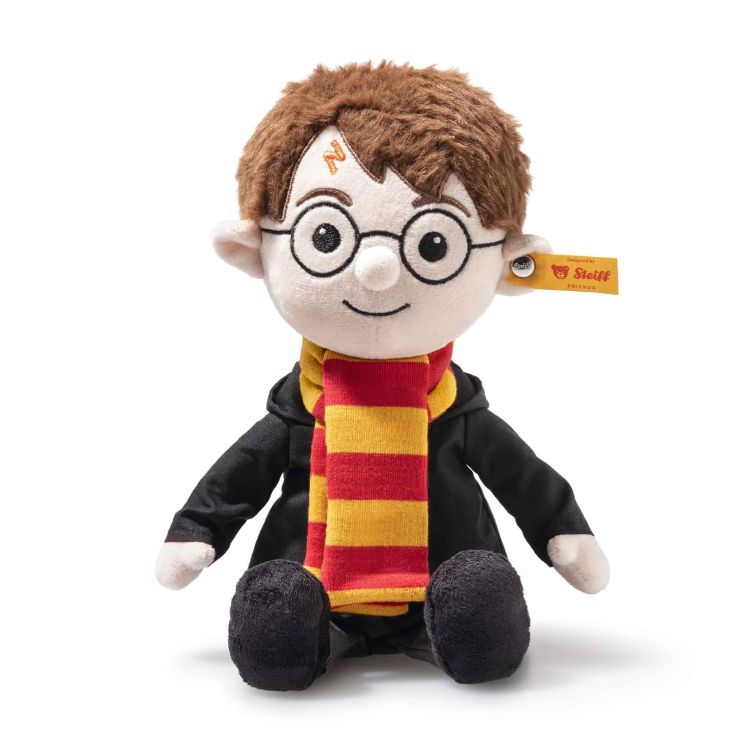 Steiff cuddly toy Harry Potter, cute soft toy, boys, girls & babies from 0 months, friends, plush toy 28 cm, multi-coloured, 024191