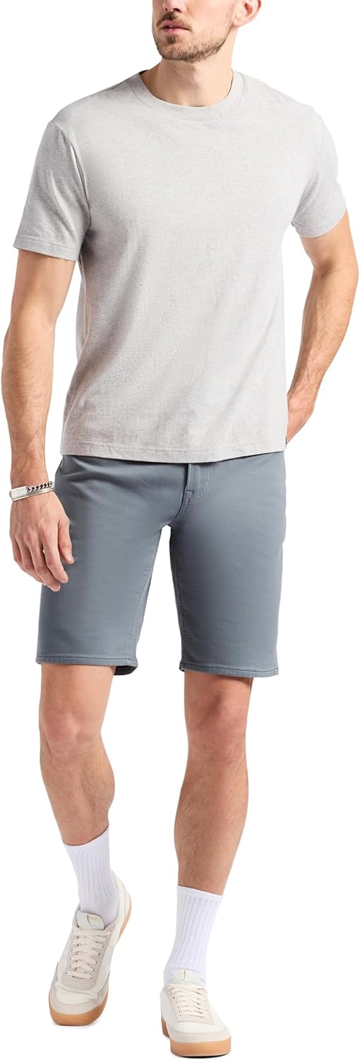 Buffalo David Bitton Mens Non-Denim Relaxed Straight Dean French Terry Shorts with Cotton Blend Stretch - Image 4