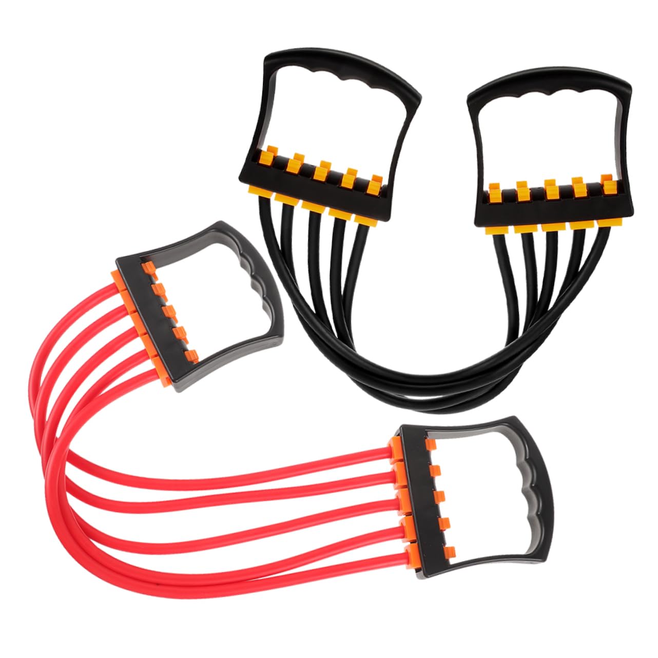 Fascia Elastica di Resistenza 2 Pezzi Tpe per Esercizi Fitness | Struttura Stabile, Installazione Semplice, Uso per Bicipiti e Tricipiti, Pratica in Movimento