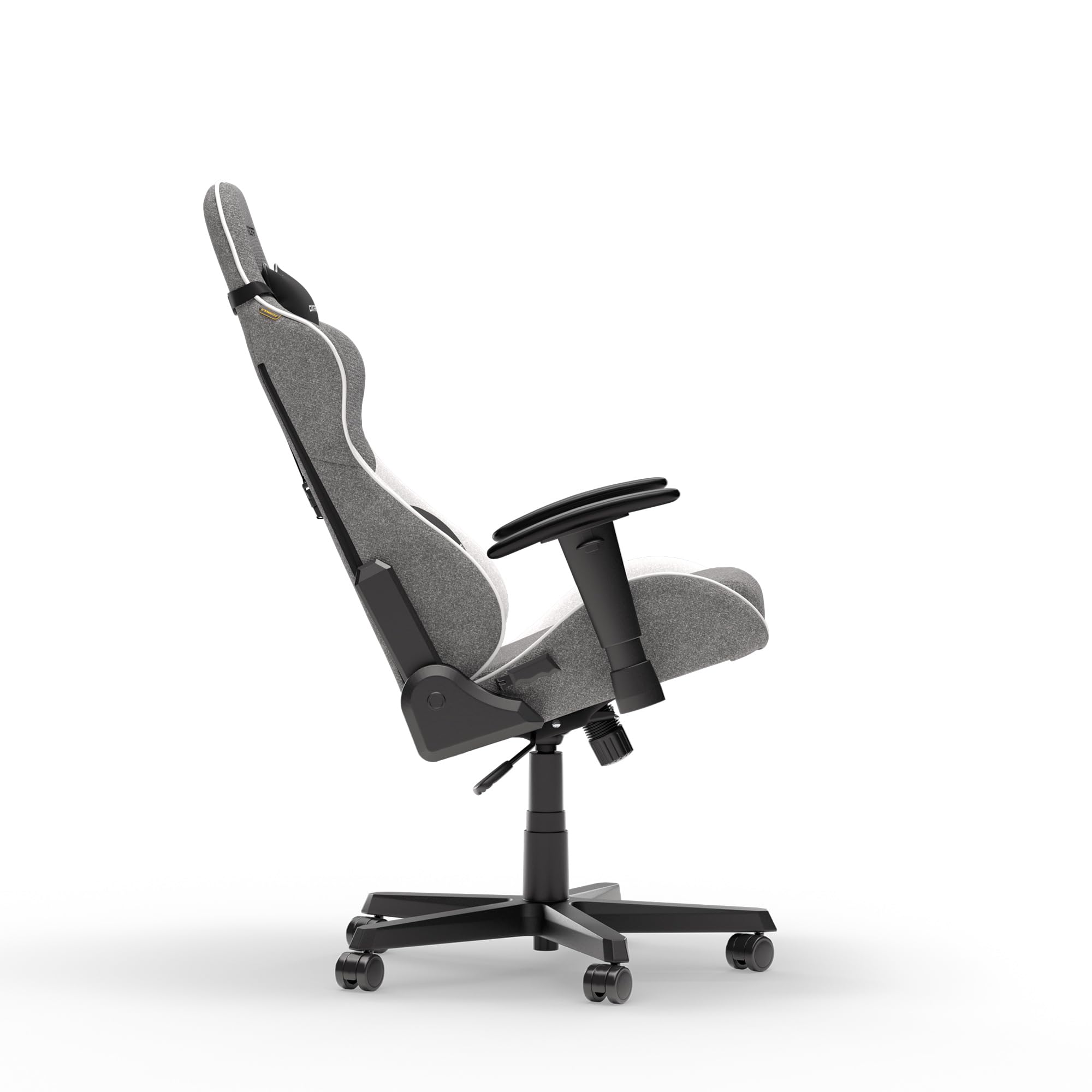 DXRacer FORMULA L Szary & Biały Tkanina Oryginalny Fotel Gamingowy