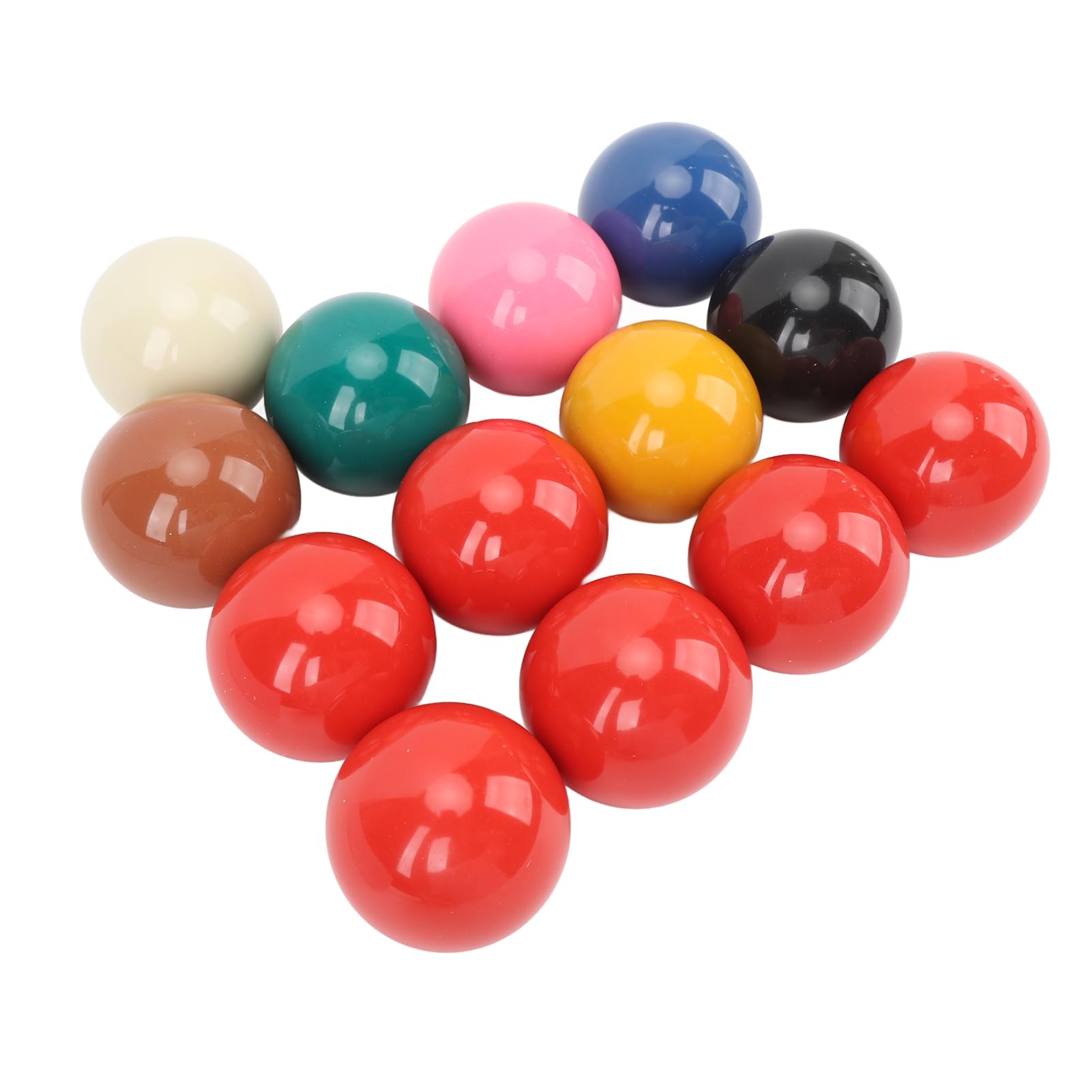 Snookerbälle, 13-teiliges 2,1-Zoll-Harz-Billardkugelset, Professionelle Standardbälle mit Schlagfestigkeit, Ideal für Billardtische zu Hause oder für Barkonsolen