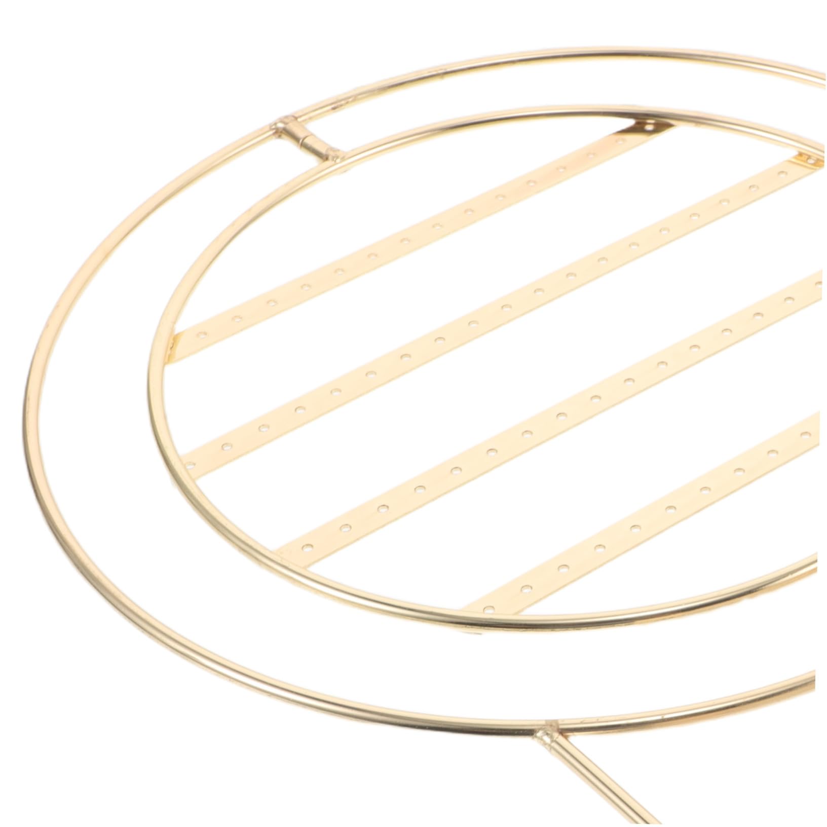 VANZACK Espositore Orecchini Rotante in Metallo Multi Livello Organizer Gioielli Regolabile con Base Stabile per Donne e Ragazze Supporto Elegante per Negozio e Esposizione