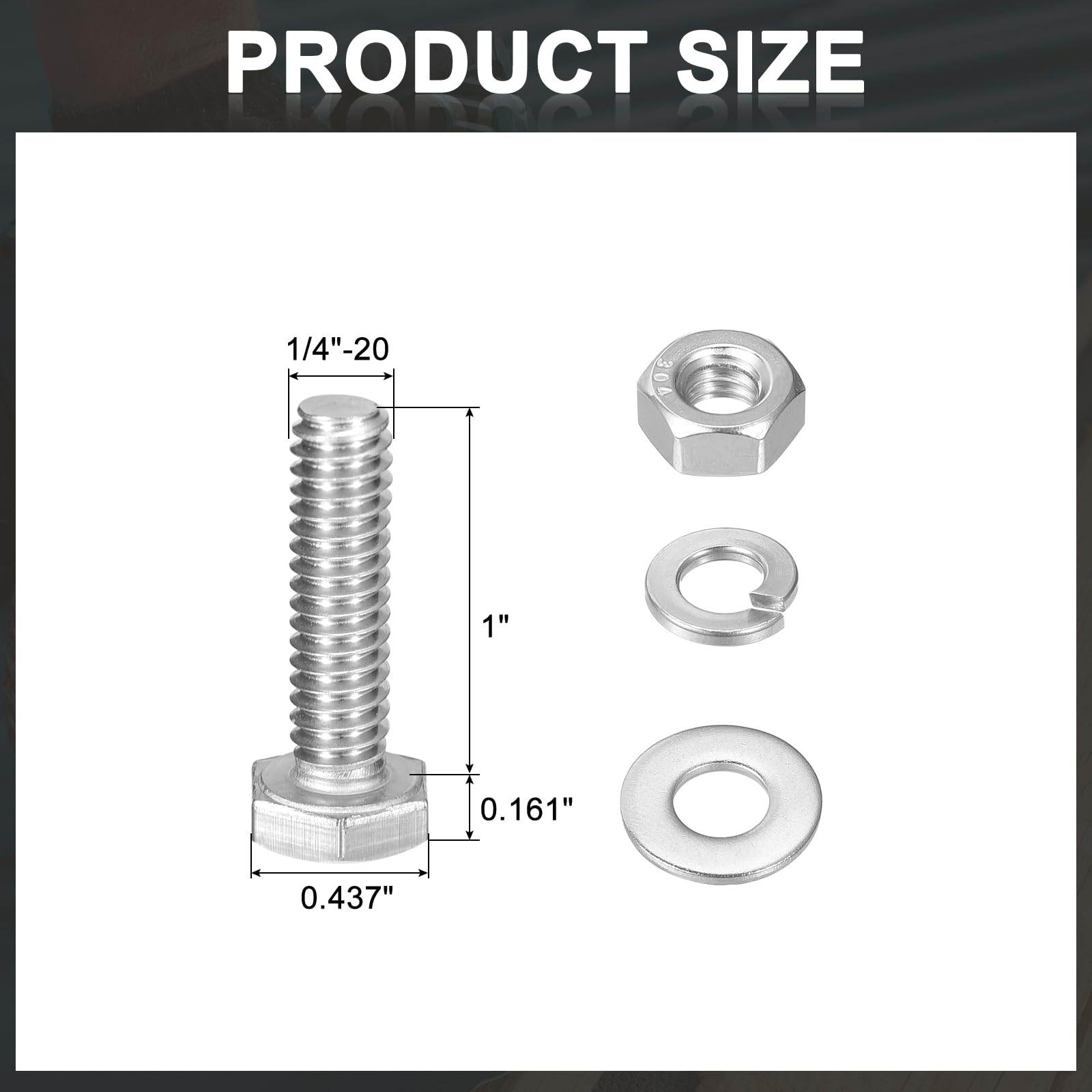 RS PRO 5/16-18 x 3 1/2Zoll Seskantsraube, Stahl / Güte RS PRO 5/16-18 x 3 1/2Zoll Seskantsraube, Stahl / Güte