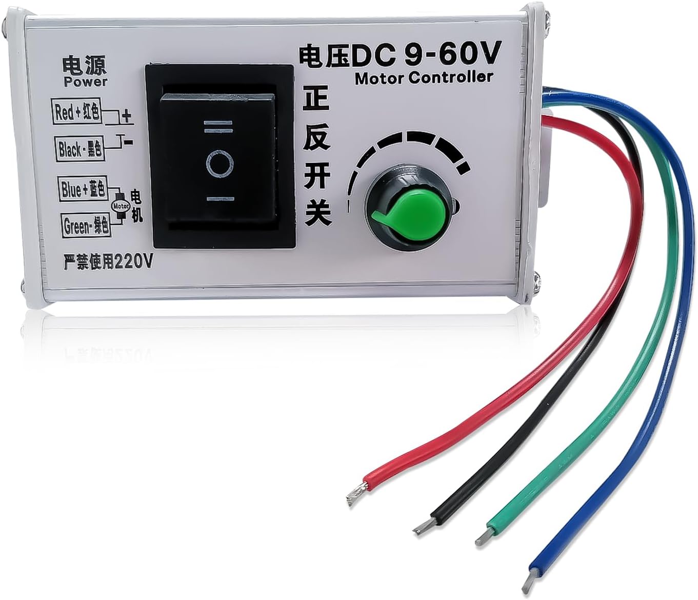 DC Motor Speed Controller ，DC 12V 24V 36V 48V 60V Motor Pulse Width Modulator Regulator Motor Variable Speed Controller