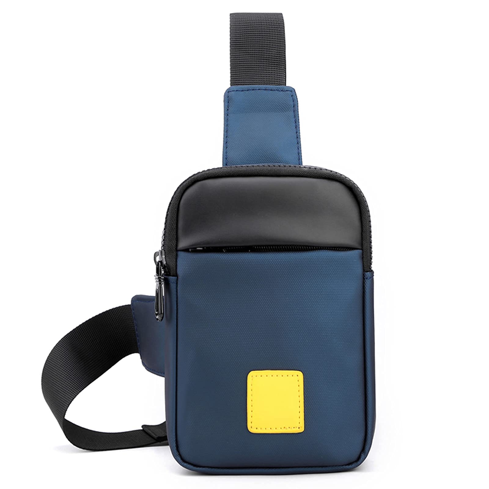 MAKINGTECSling Bag for Men, Waterproof Lightweight Single Shoulder Small Backpack Chest Bag Messenger Bag Suitable for Casual Outdoor Travel Running Cycling (Blue)