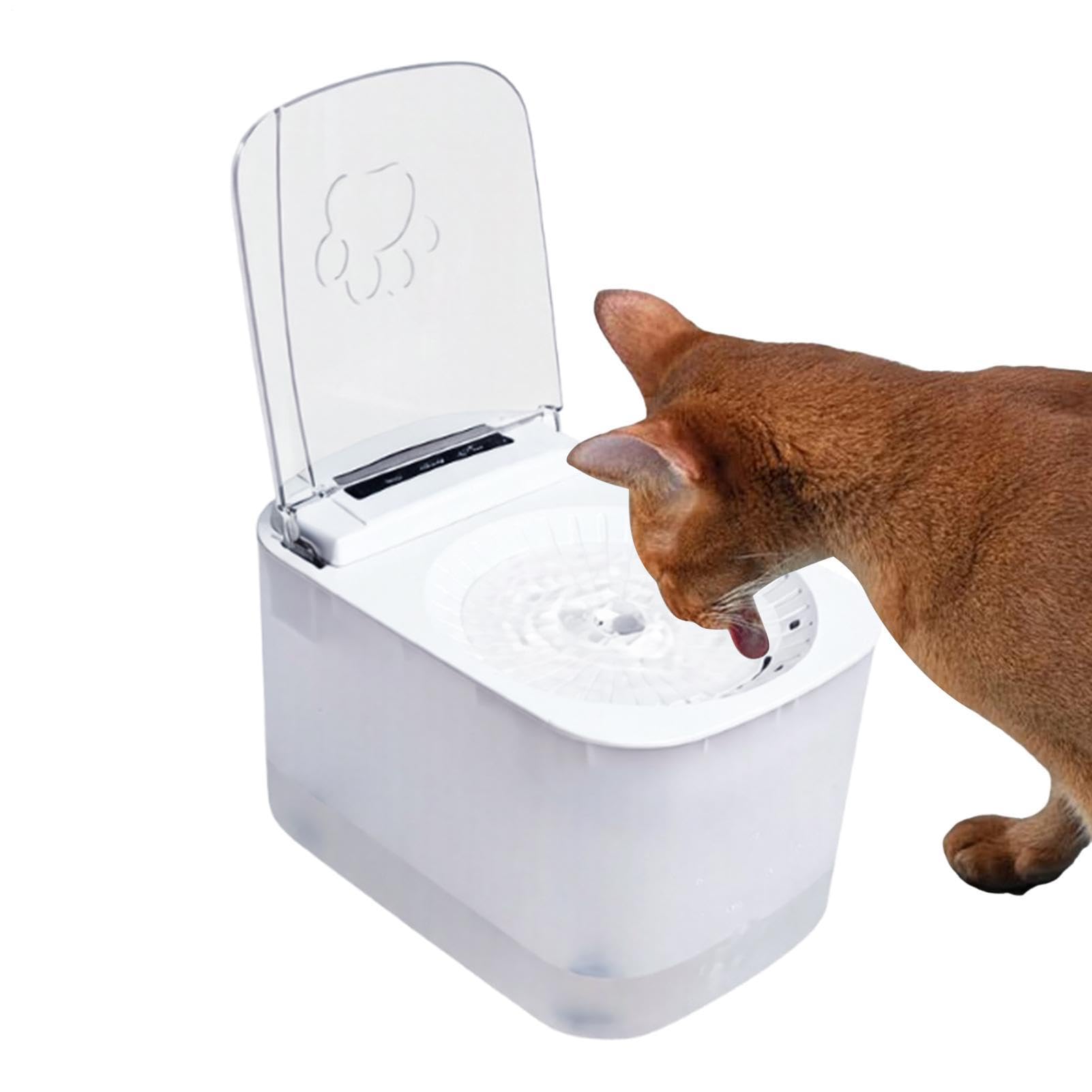 Fuente de agua para gatos, dispensador automático de 3 litros