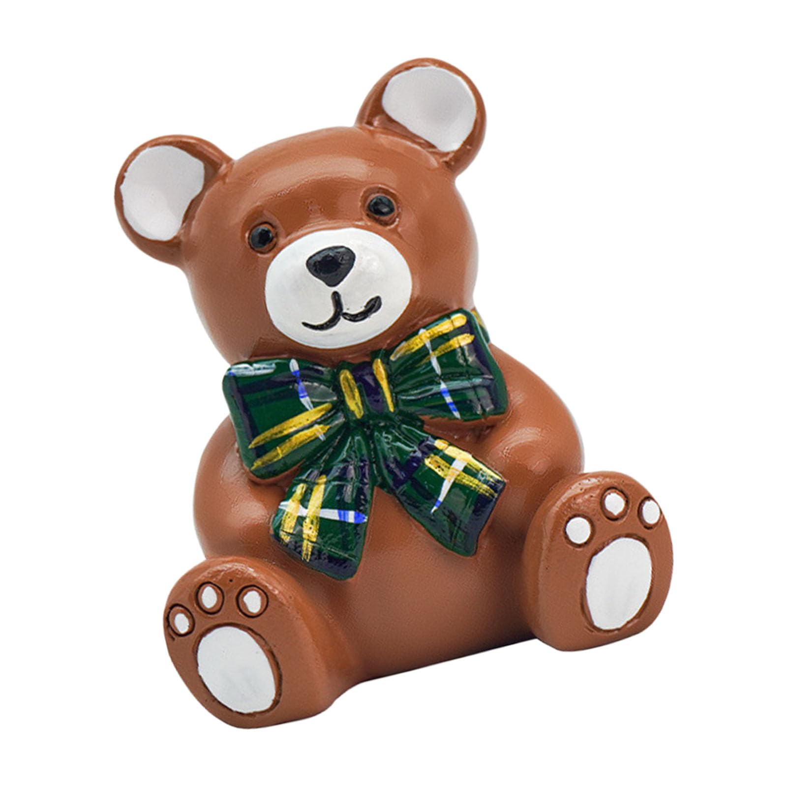 Buxuaaaa Bear Statue with Cake Candlestick Holders Cartoon Bear Cake Holders Cakes Toppers Decors for Party Celebrations Toppers Decorations