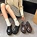High Platform Mules Sneakers for Women Chef Loafers Backless Tennis Shoes Chunky Comfort Wear Slides Slip On Sandals Fashionable Trendy Walking Casual Clogs for Girls Female Summer Outdoors Beach (black,7)