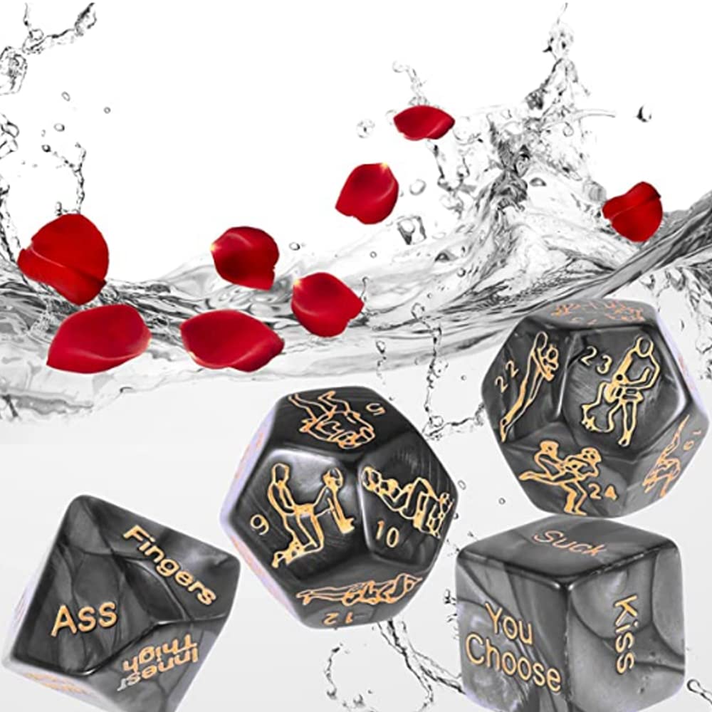 Il Set di Dadi è Molto Adatto per Giochi birichini e per insegnare Accessori per Dadi di Coppia (4 Pezzi)