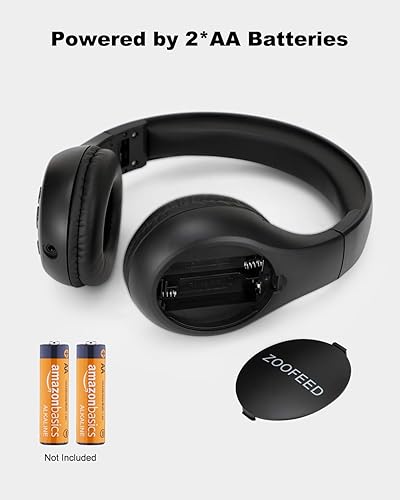 Miniatura 4 de Auriculares de radio FM personales portátiles con la mejor recepción, auriculares inalámbricos para radio FM, orejeras para caminar, trotar