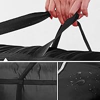 Vista 5 de Bolsas de almacenamiento extra grandes multiusos resistentes, bolsas de viaje para ahorrar espacio, para mudanzas y almacenamiento (230L, Negro)
