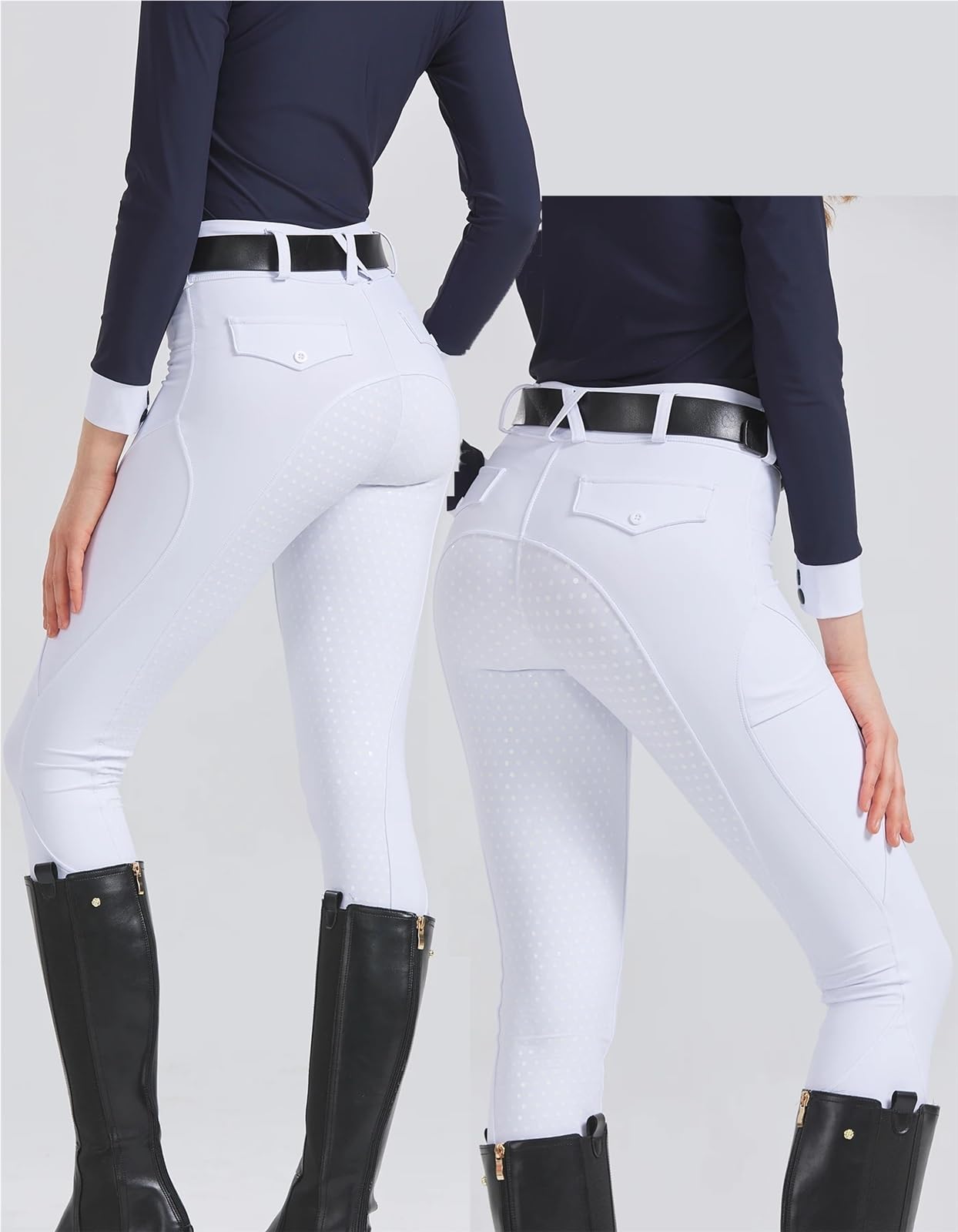 Mallas De EquitacióN Pantalones de equitación silicona antideslizantes, secado rápido y ajustados, for exámenes ecuestres