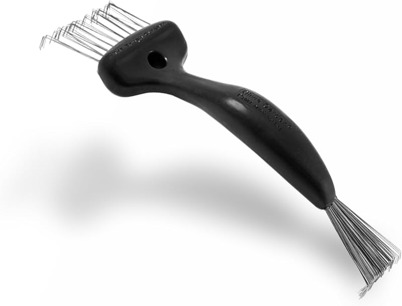 Olivia Garden The Brush Cleaner - Herramienta limpiadora de cepillos para todos los tamaños y modelos de cepillos - Elimina la acumulación - 2 herramientas en 1 - Accesorios para el cuidado de la belleza