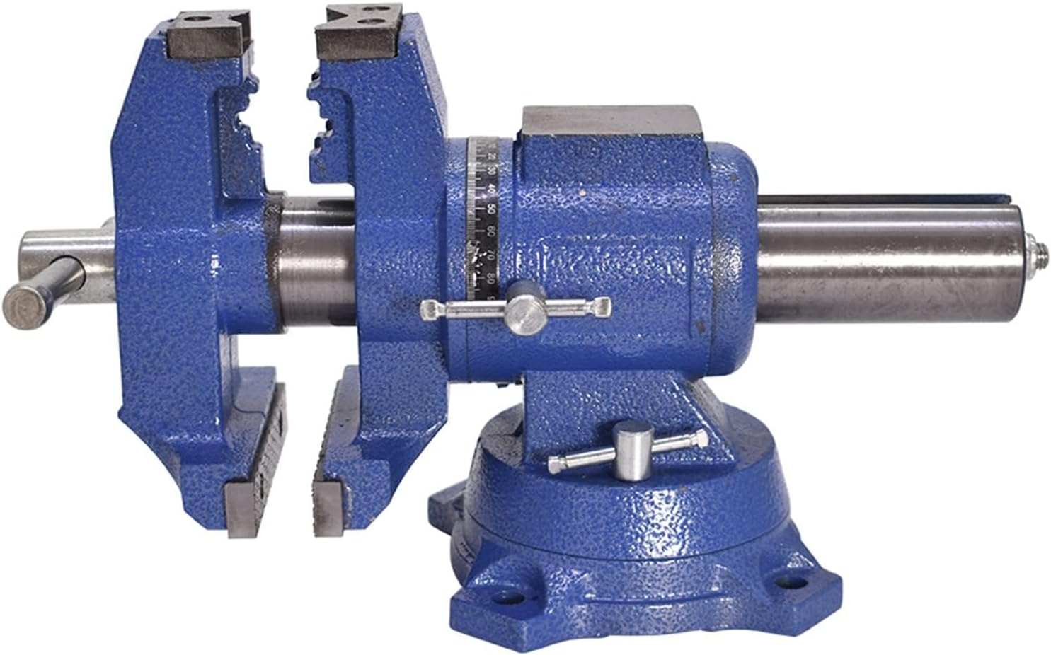 4-Inch Multi Purpose Heavy Vise with Double Swivel Rotating, Vise with Anvil Stand for Clamping Fixing Equipment Home or Industrial Use