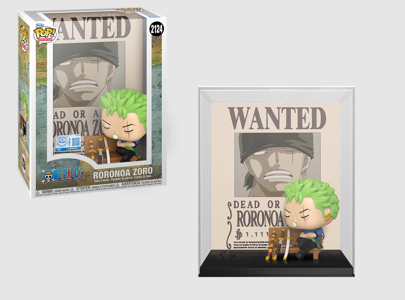 Amazon.com: Funko One Piece Roronoa Zoro Wanted Poster Pop