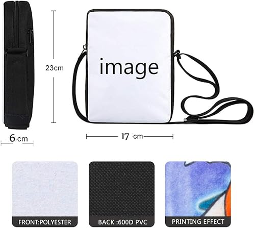 Miniatura 2 de ZFRXIGN Bolso cruzado ligero pequeño con correa larga para mujeres y hombres, estampado de animales