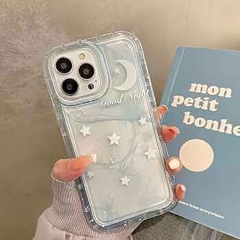 一条2ケース Amazon.com: NOHHROY Star Moon Blue Phone Case Y2K Clear Case