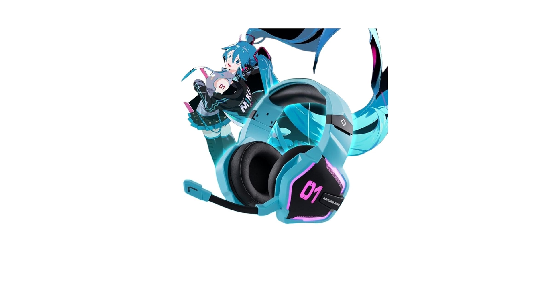 Amazon.co.jp: 初音ミク MIKU ゲーミングヘッドセット USB接続