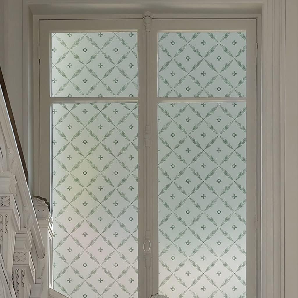 Window Privacy Film Window Frosted Glass Sticker Toilet Bathroom Bathroom Film Privacy Anti-peep Suitable for Living Room Office Partition Decorative Window Film