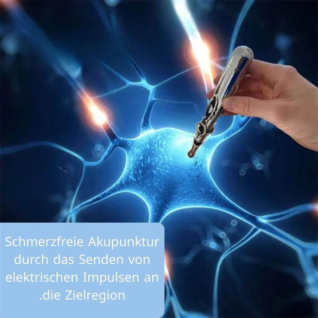 Elektronisches Akupunkturpunkt-Massagegerät - Heilstift für schmerzfreie Therapie – Nadellose Schmerzlinderung, 9 Intensitätsstufen, tragbar & wiederaufladbar – Ideal für Zuhause, Büro & auf Reisen