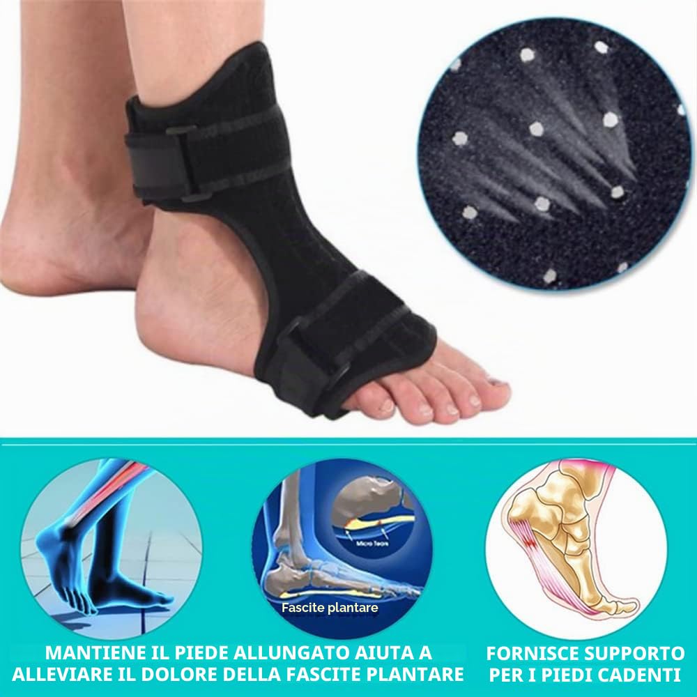 Fascite plantare Notte Stecca Piede Correttore Goccia Del Piede Ortesi Sollievo Dal Dolore Efficace Sollievo da Fascite Plantare Tendine Stretch