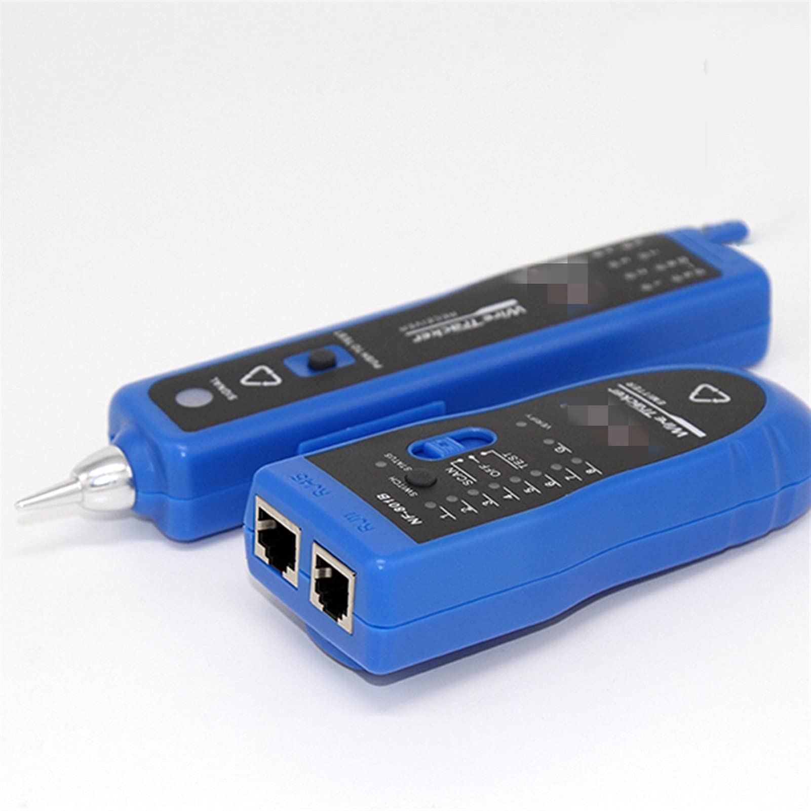 Detector de pared, RJ45 Probador de cable de red CAT5E CAT6 UTP Buscador de cables RJ11 Analizador de detector de línea de rastreador de cables telefónicos(F-801B)