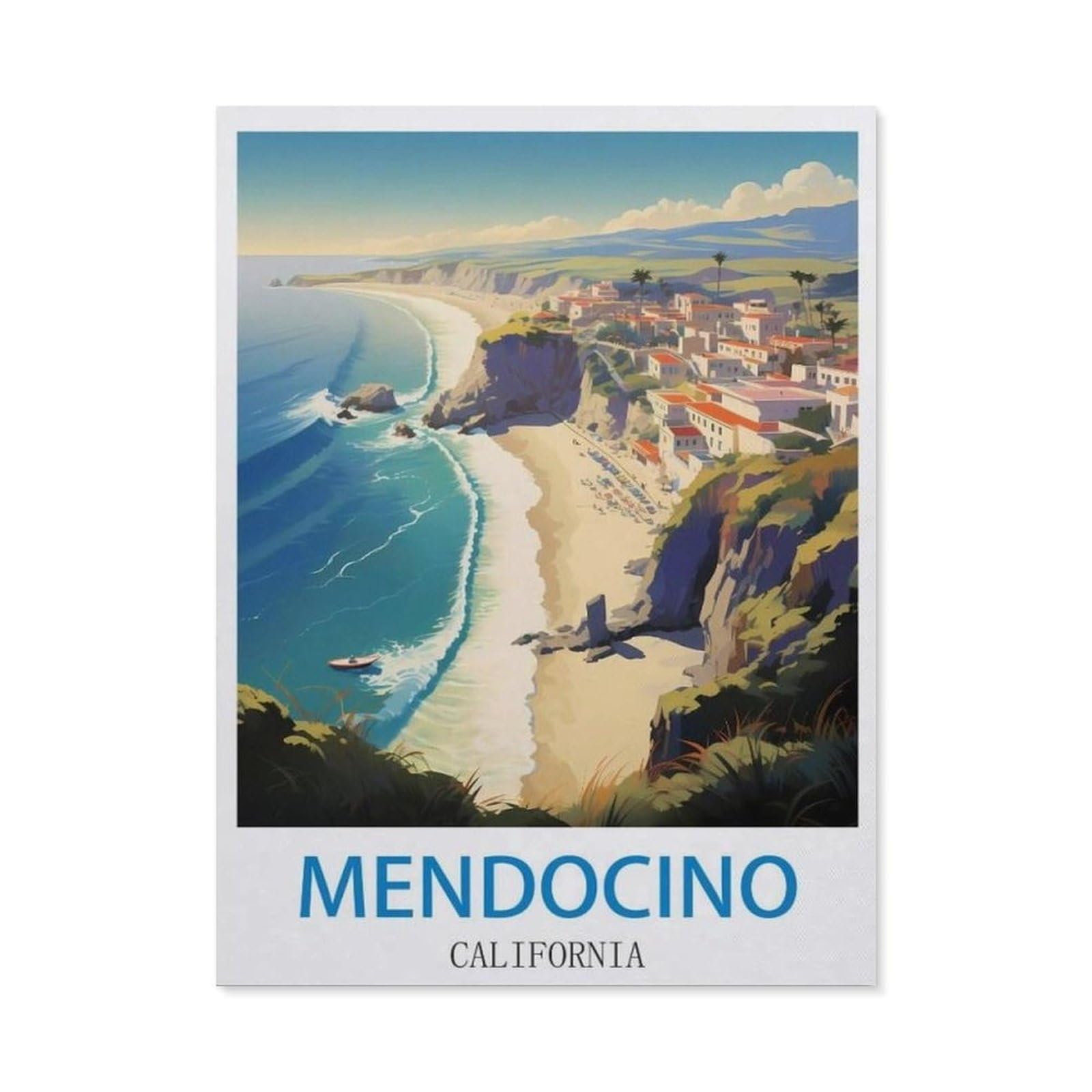 BEAYODKP 5D Diamond Painting Set ，Mendocino California