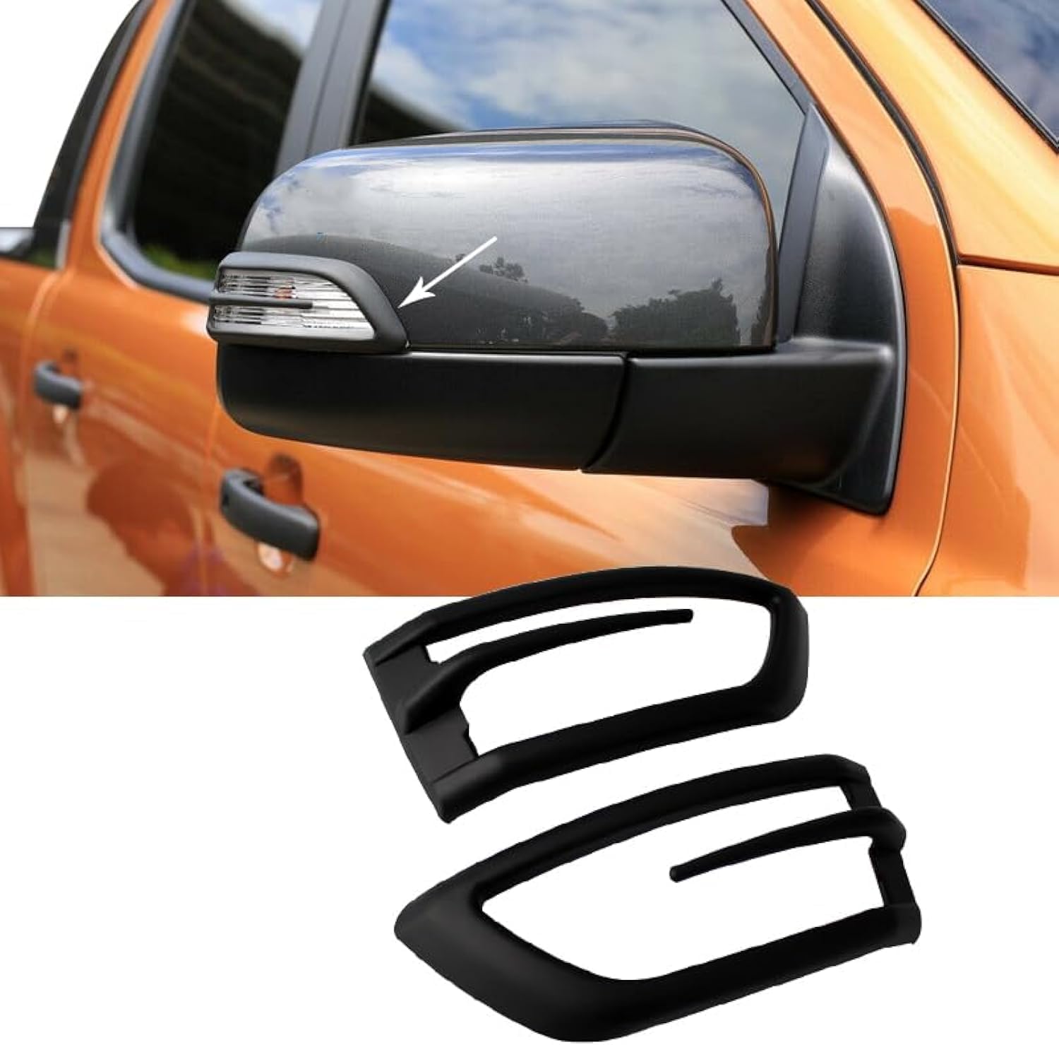 Turn Signal Indicator Cover Side Mirror Indicator Guard For Ford Ranger Wildtrak Raptor T6 T7 T8 2012-2022 PX MK1 MK2 MK3 XL XLT Limited