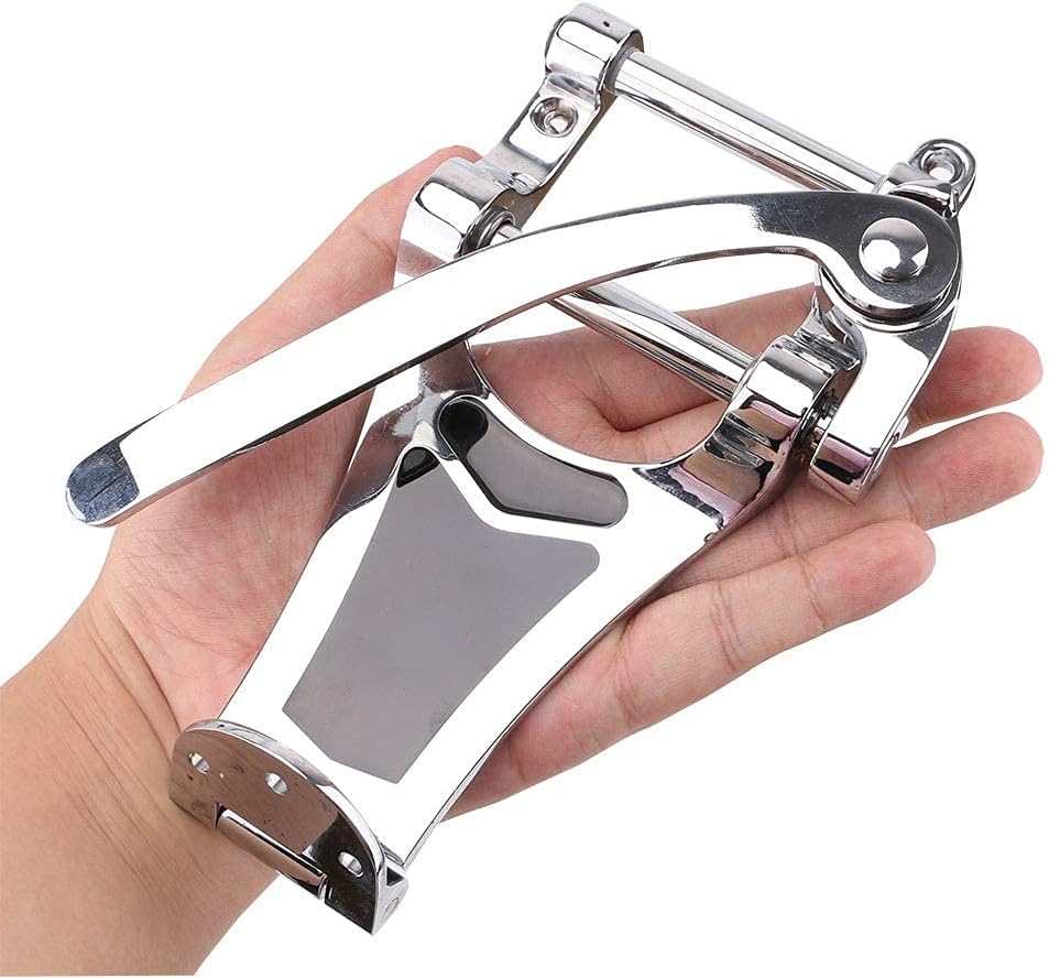 Jazz Guitar Tremolo Vibrato Bridge Tailpiece,B7 Archtop Big Rocking Rod Pulling String Board for LP ETC Bigsby ES355 Epiphone