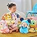 DISNEY STORE Unisex-Children Babies Collection: Marie Plush in Swaddle with Detailed Plush Features - Soft Toy - Stuffed Animals for Babies - Perfect for Fans & Kids