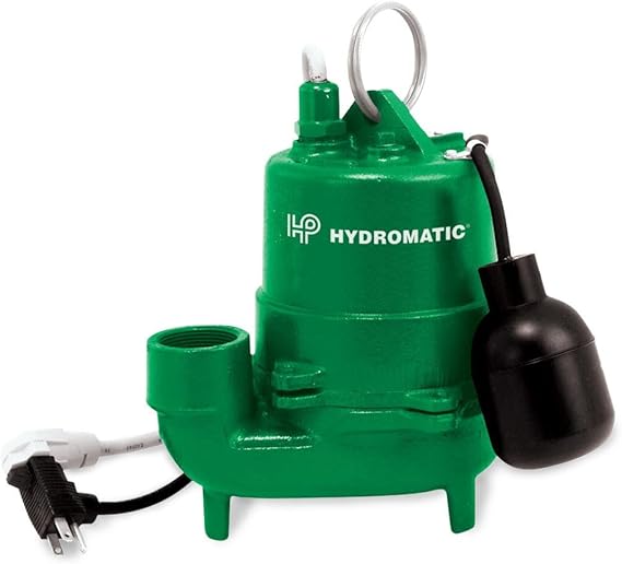 Hydromatic HTS33A1 HighTemperature 1/3 HP Cast Iron Sump Pump, Sump Pumps Amazon Canada
