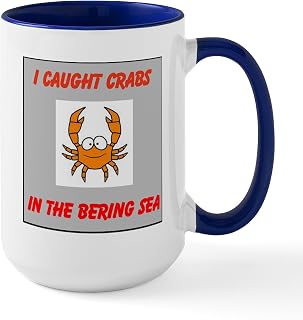 CafePress Bering Sea Crabs Large Mug 15 oz (444 ml) Ceramic Coffee Mug