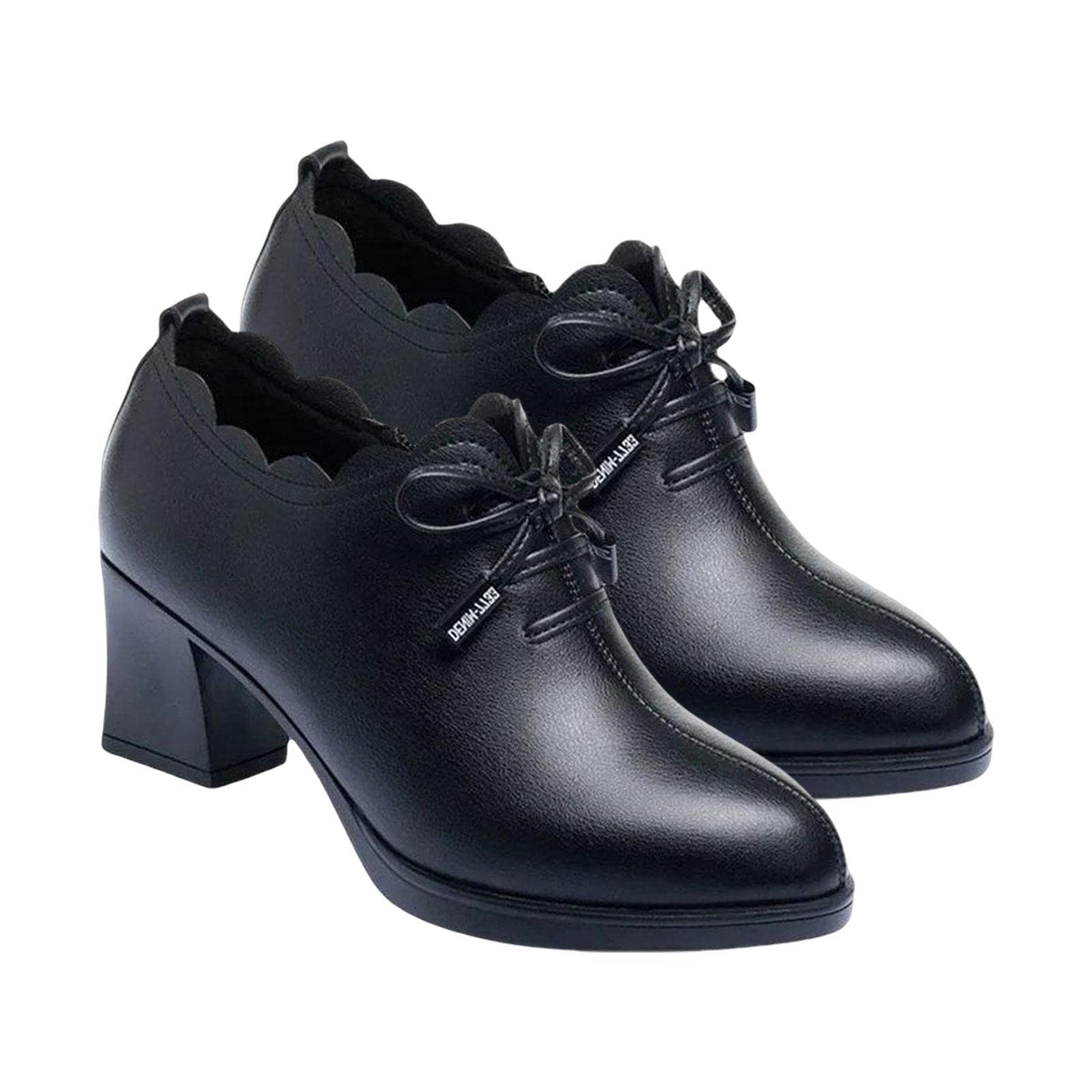 VELURA Elegant Women Chunky Low Heel Shoes Casual Shoes Leisure Party Closed Toe 40|1 Pair Women Low Heel Shoes| Heels|Clothing Shoes & Accessories-picture-44