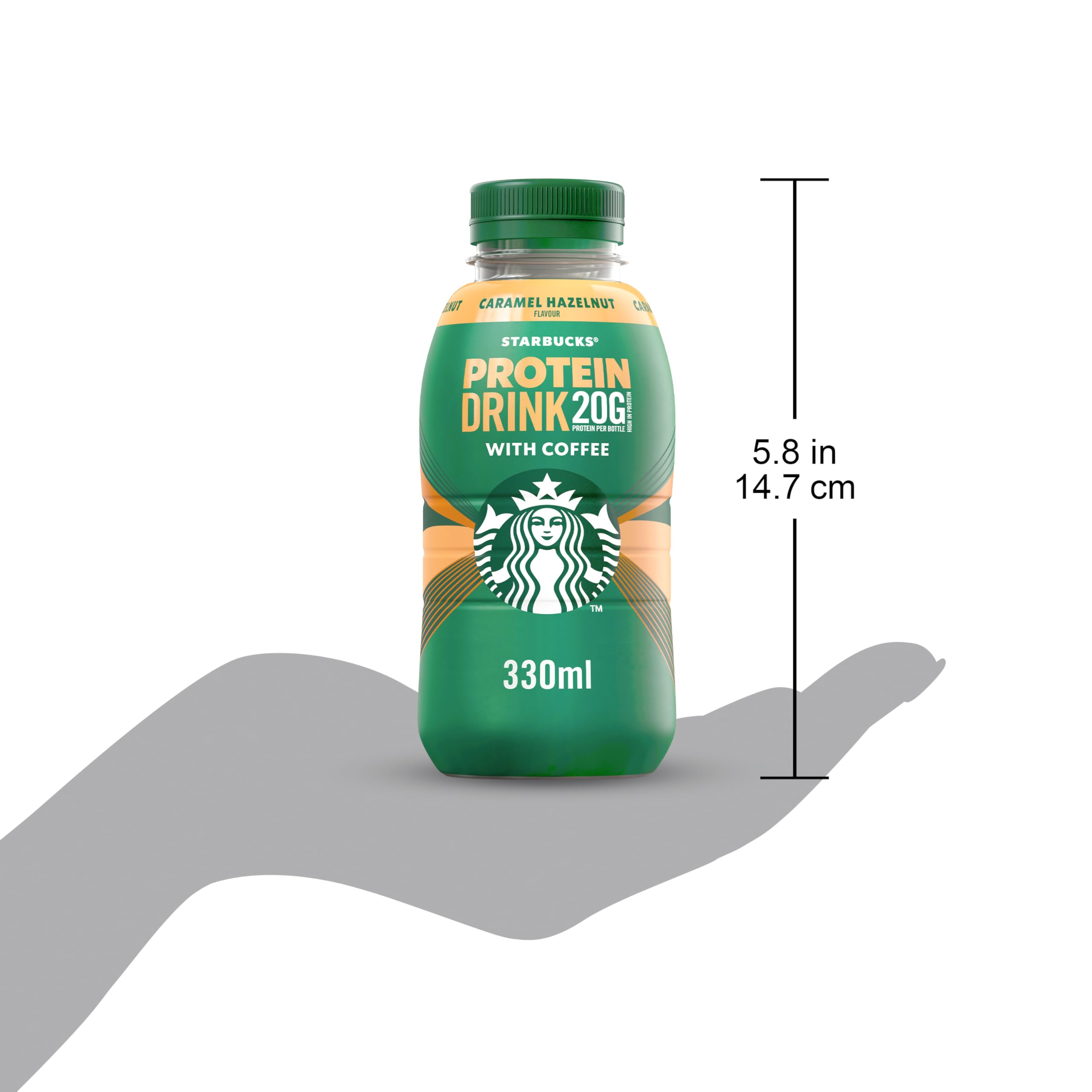 Starbucks Protein Caramel Hazelnut Eiskaffee | 8x 330ml | 20g Protein | kein Zuckerzusatz* | ideal für unterwegs oder nach dem Workout