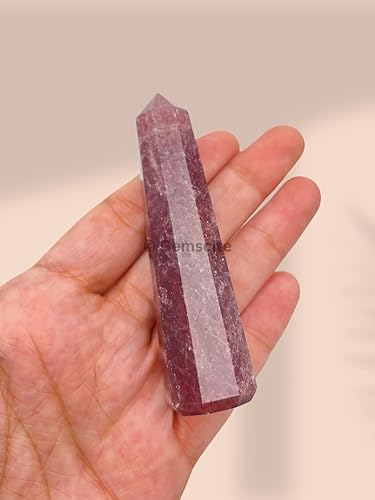 Miniatura 7 de WholesaleGemShop - Torre de obelisco de piedras preciosas de 3 pulgadas, faceta gigante, cristal de roca de Aura Rock Natural pulido Earth Wand