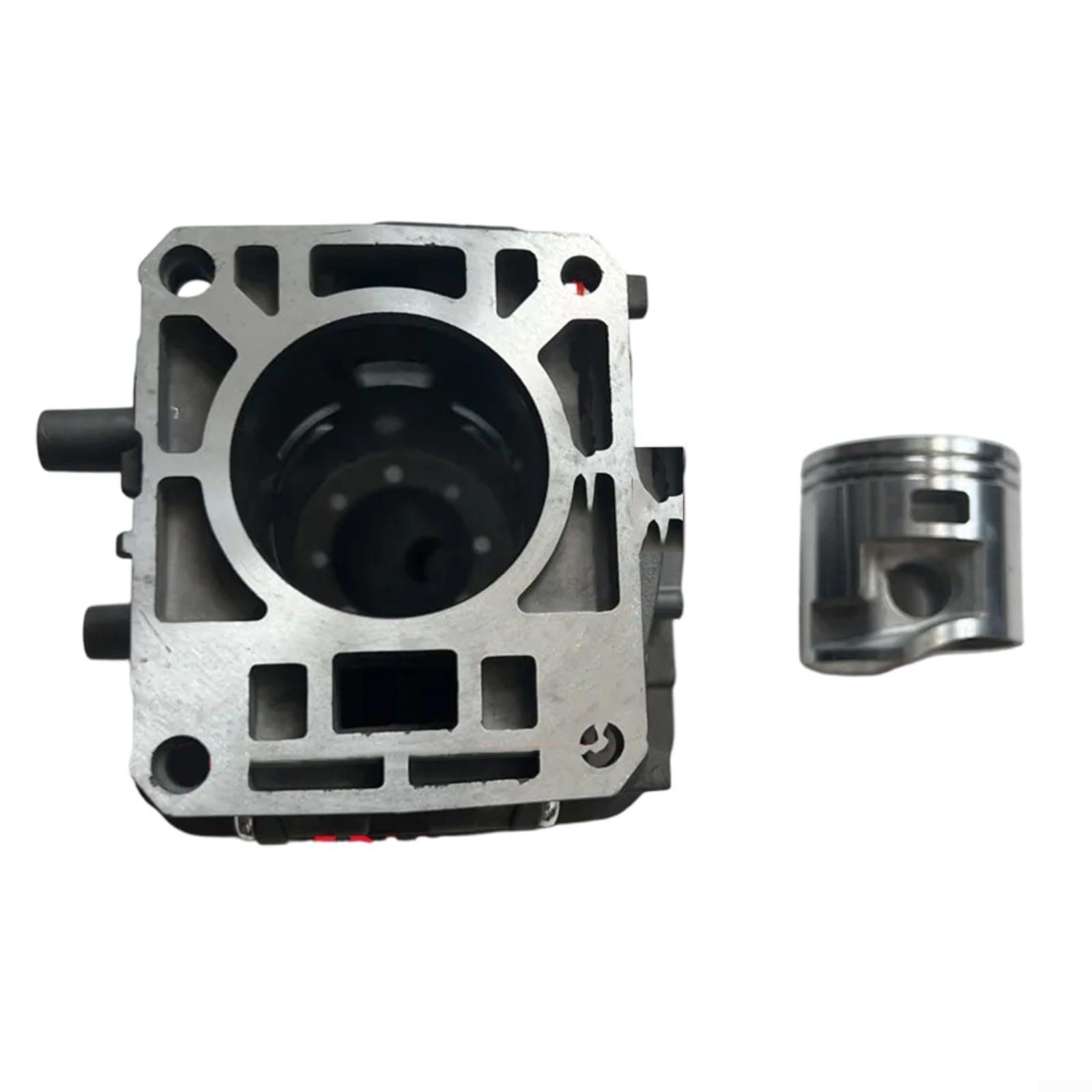Cilindro da 40 mm con anello del pistone per tosaerba serie FS460, in metallo/plastica, ricambio per modello FS460R, FS460C, FS460RC – Struttura compatta per una manutenzione efficiente in giardino