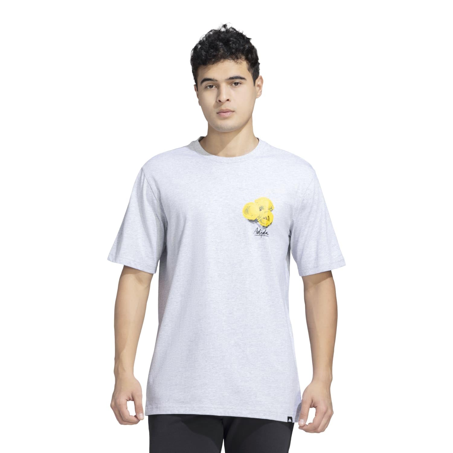 adidas Men?s M L Sl Lemon T-Shirts | Grey |-picture-16