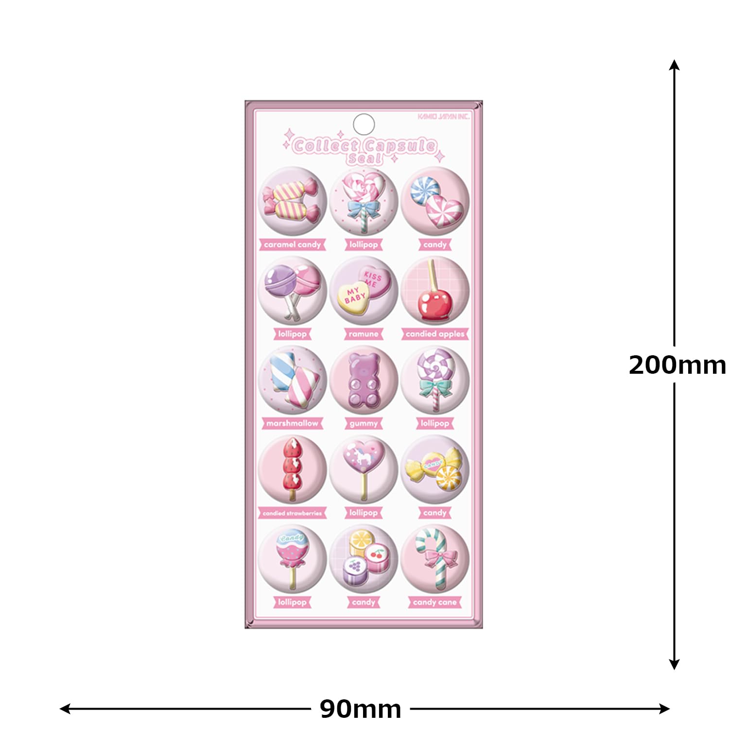 ぴか　3点 Amazon | カミオジャパン ステッカー COLLECT CAPSULE SEAL キャンディ