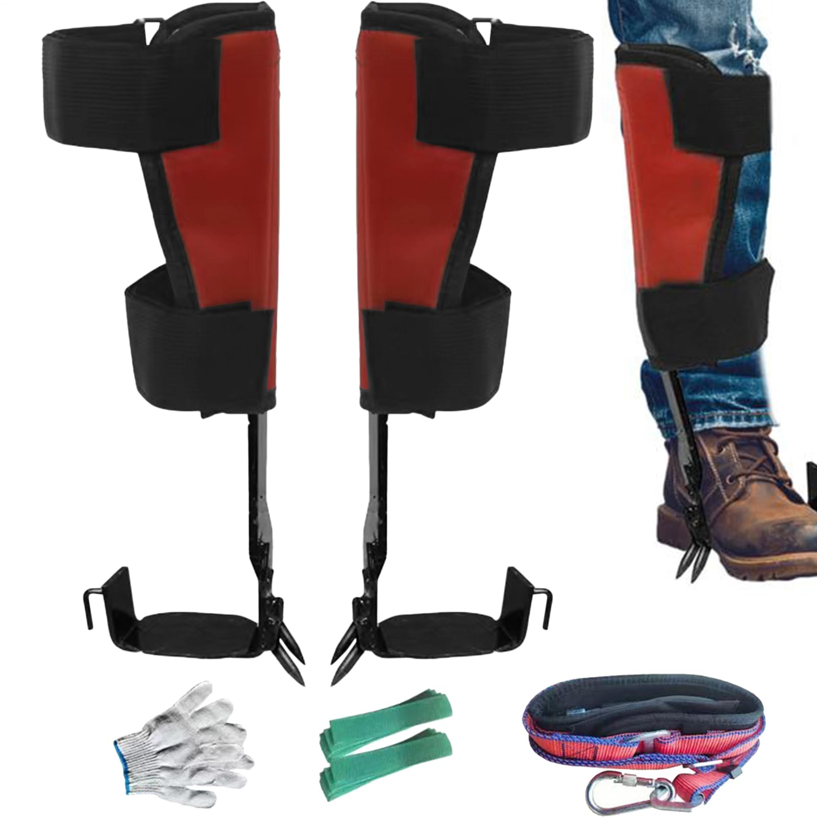 Baumkletter-Werkzeug - 13 x 3,94 Zoll verstellbare Baumspitzen Starke | Belastung | Kletterausrüstung | Professionelle Baumpflegerausrüstung für Arbeiten s