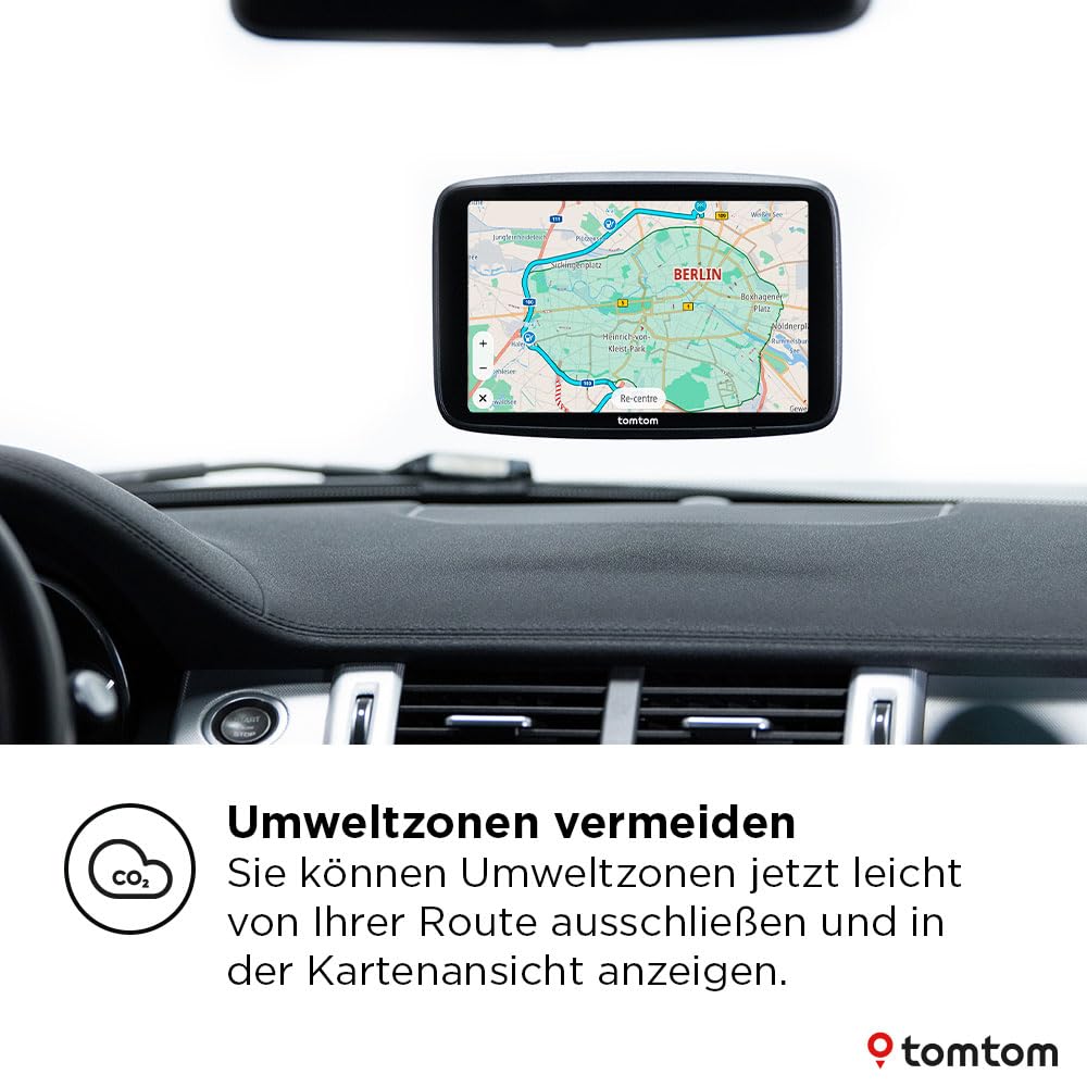 TomTom Pkw-Navi GO Navigator (extra großes 7-Zoll-Display, Stauvermeidung Dank TomTom Traffic, Karten von Europa, Wi-Fi-Updates, Premium Services, einzigartige Magnethalterung)