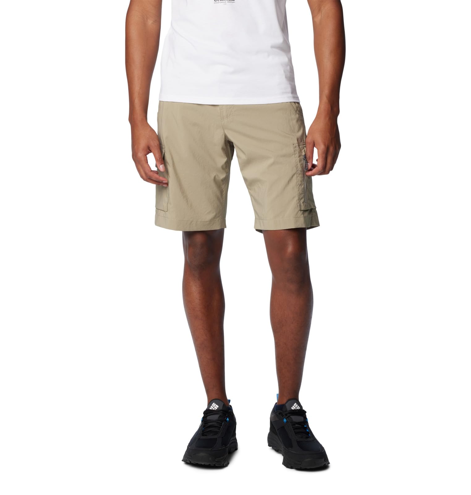 Columbia Men's Silver Ridge Utility Cargo Short, Cargo Hiking Shorts, Tusk, W38/L10