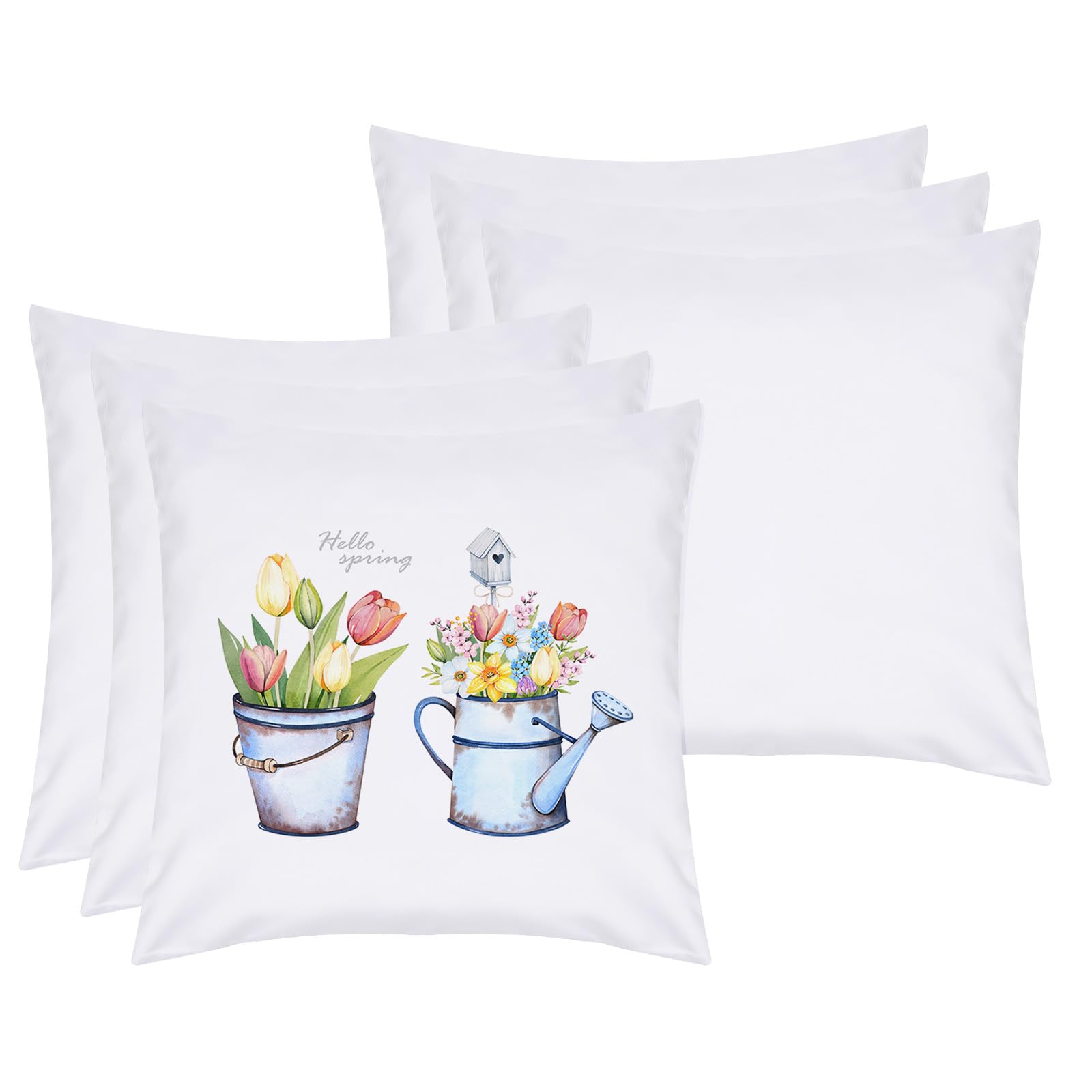 Housses de coussin vierges pour transfert de chaleur PATIKIL 40x40 cm sans bavure