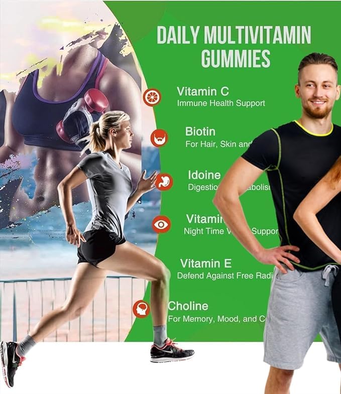 Organic Greek Multivitamin Gummies & XMicro Razors for Men & Women, 1 Razor