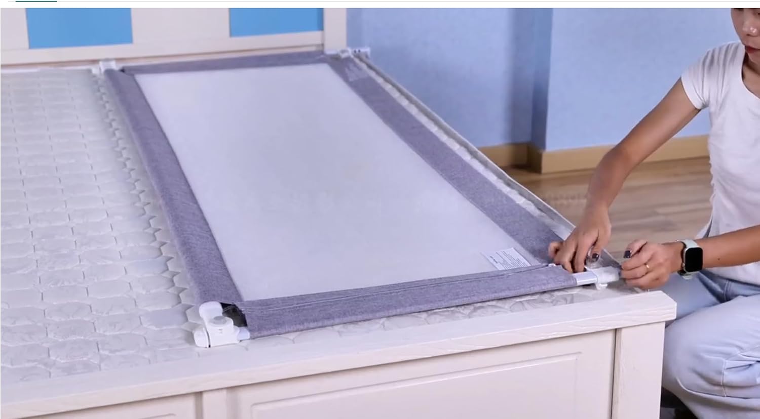1-Piece Adjustable Height Baby Bed Rail(1 Side:54")