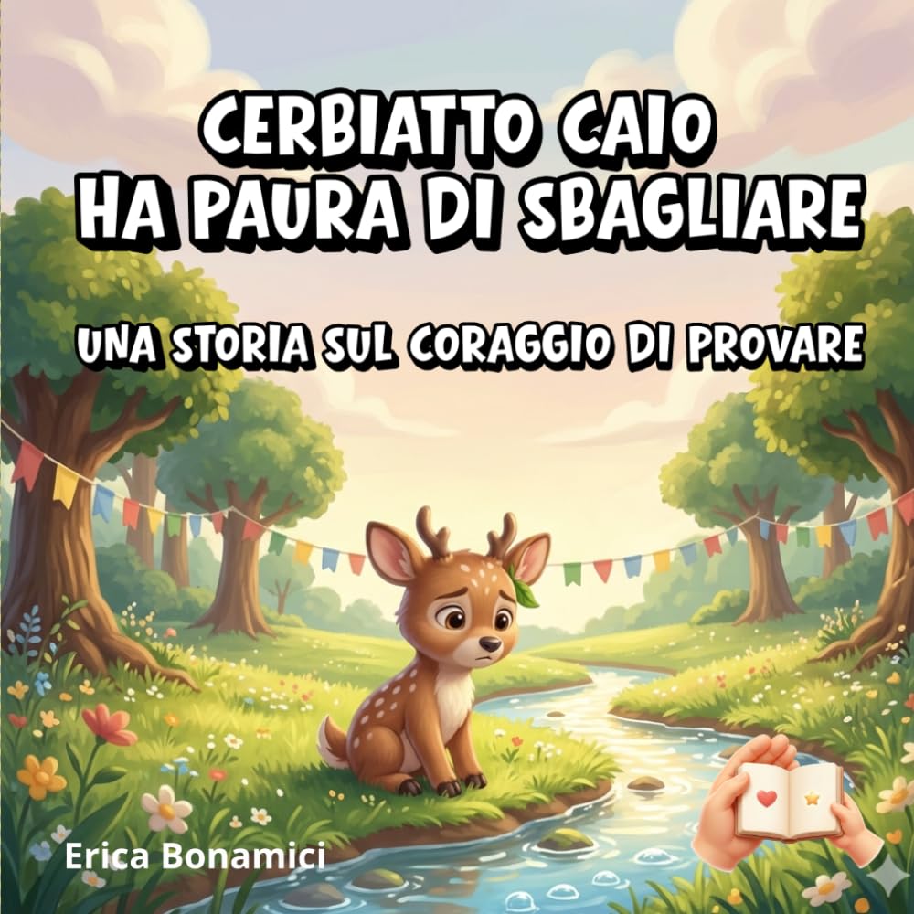 Cerbiatto Caio ha paura di sbagliare: Una storia sul coraggio di provare (Le storie del Bosco Sereno)