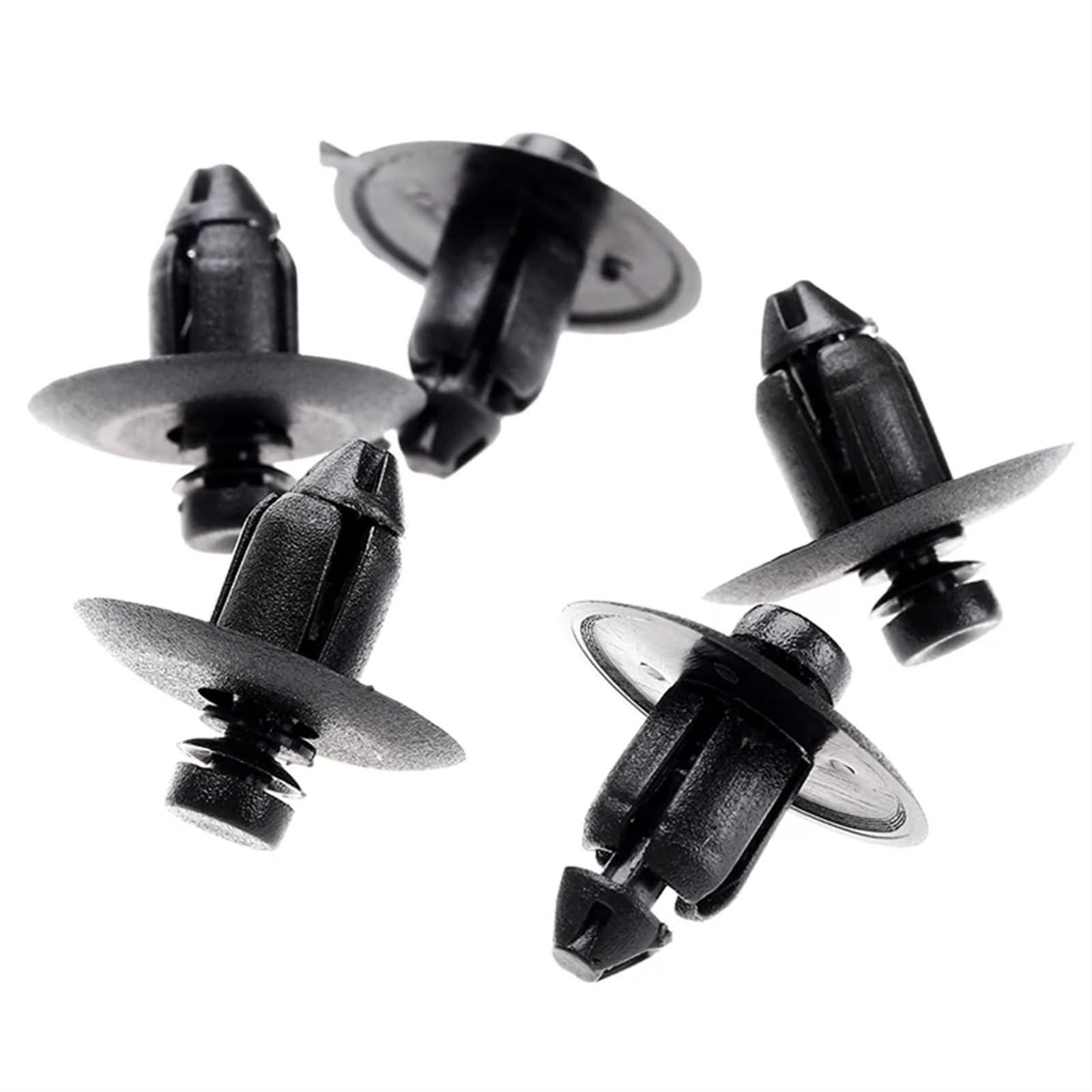 YTQMoreBNZ 50Pcs Nylon Door Trim Panel Clips Push Type Retainer Rivets Auto Fastener Fit Into 9mm Hole For Chrysler 300M 2005-On WX68DX9-AA