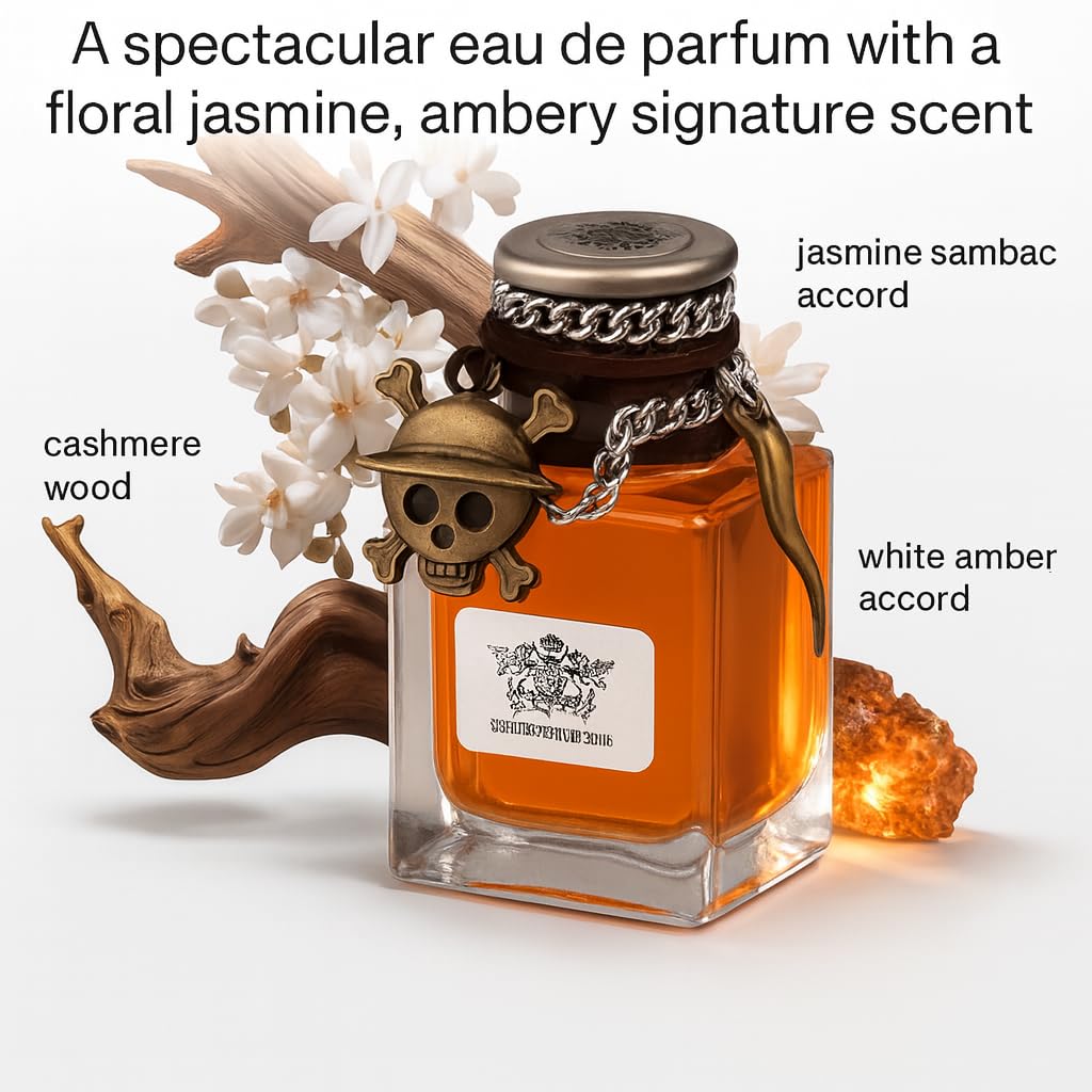 Men's Cologne, Long Lasting Amber Fragrance Perfume for Men, 50ml (1.7 fl.oz) Eau de Toilette with Floral Jasmine Ambery Signature Scent, Cashmere Wood, White Amber Accord - Image 2